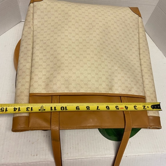 Gucci Magazine Micro GG Logo Tote Bag Vintage Tote - Picture 16 of 16